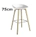 Produktbild HAY About a Stool AAS 32 barhocker 75cm eichenholz - vierbeingestell sitzschale Weiss Design HEE welling Daenemark AAS 32