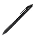 OHTO MS02 3-In-1 Multifunction Pen, Equipped with Needle Tip 0.7mm Black and Red Oil-Based Inks, 0.5mm Mechanical Pencil, All-Metal Body Black, MS02-MF3-BK