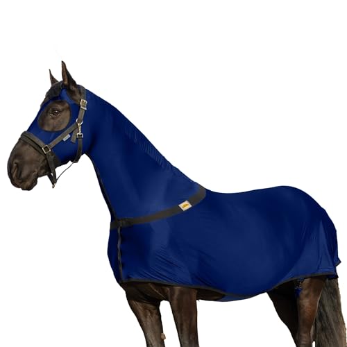 Image of RESISTANCE Premium Horse Sleazy Full Body Slicker with Zipper Face & Forelock Saver Horse Care Sheet