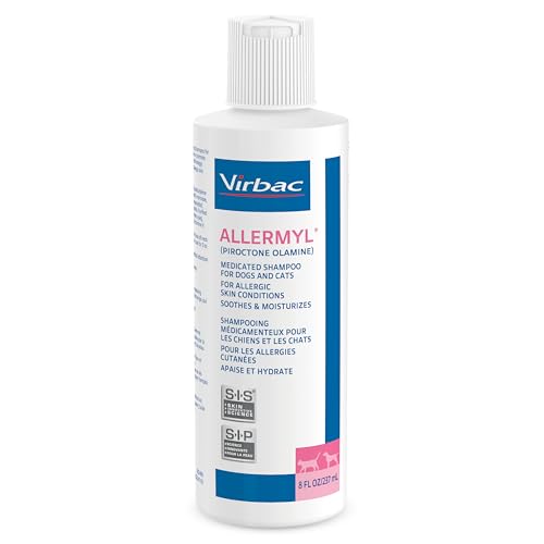 Allermyl Medicated Pet Shampoo Hypoallergenic, Soothing and Moist...