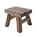 Anwangda Taburete escalonado con 4 patas para bebé y niños, taburete multifunción y asiento para baño, pasillo de madera, (barniz)