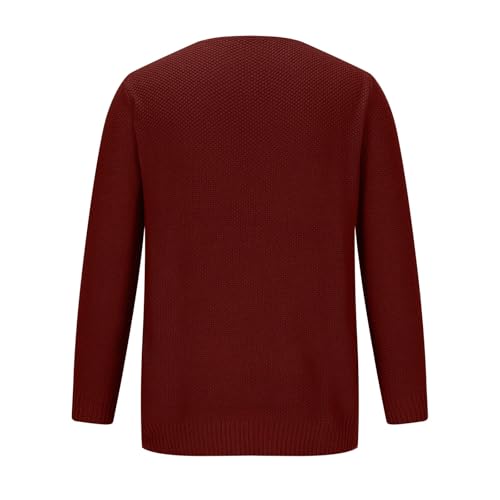 Muscularfit Men's Sweaters Vintage Fashion Long Sleeve Deep V Neck Casual Pullover Sweater Loose Fit Knitted Sweaters Fall4