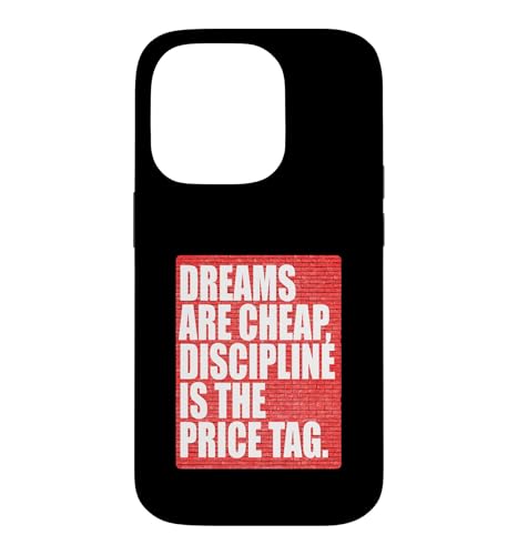 Red Color Discipline Is The Price Tag ���b�h�O���t�B�b�N �X�}�z�P�[�X iPhone 14 Pro �p