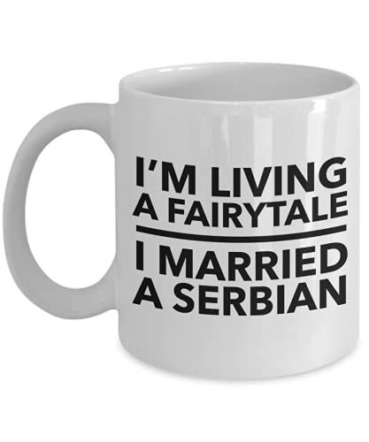 Lsjuee Mug serbe - épouse serbe - mari serbe - cadeau de mariage serbe - mug Serbie