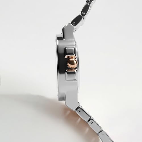 Image of Carlton London Grace Women Analog Watch, Round Dial, Stainless Steel Strap, Quartz Movement, Multi Color Strap, Date Display, 30M Water Resistant