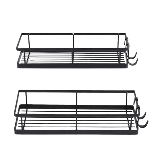 Fafeicy Rustproof Shower Shelves Adhesive, 2pcs Large Capacity Shower Caddies