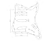 Dopro Aged Pearl 11 Hole Strat Style Guitar Pickguard Bridge Reversed for Fender Jimi Hendrix Stratocaster