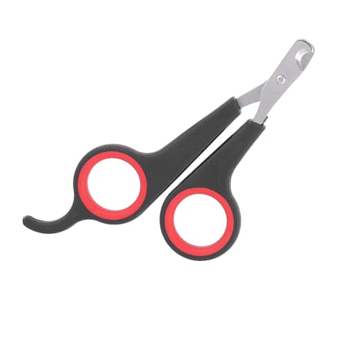 Akozon Papagei Nagelknipser, Haustier Vogel Papagei Kleintiere Wellensittich Schnabel Nagelschere Clipper Schwarz und Rot Lippen Trimmer für Zubehör Pflegewerkzeug