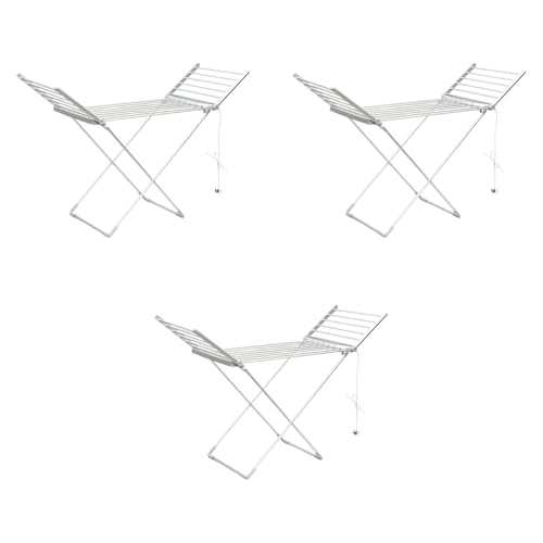 Image of Heated Clothes Drying Rack Folded Laundry Drying Rack for Linens Quilt Towel No Install Required