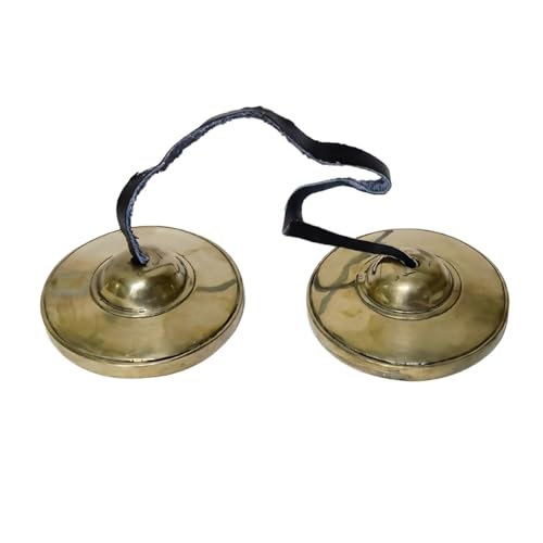 Cymbales Tingsha en laiton et carillon de prière bouddhiste pour thérapie sonore