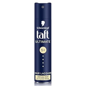 Taft Ultimate Hair Lacquer, Luminous Crystal Shine with Liquid Gloss Effect, Long Lasting Hold 5+