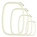 eGoodn Square Cross Stitch Hoop Embroidery Quilting Hoops Set Pack of 4 Sizes 16" 13" 10" 6" For DIY Handcraft Needlework Craft