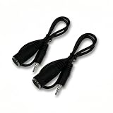 EMSTAR 2 Pack of Type-A MIDI to 3.5mm Adapter Cable, MIDI Female to 3.5mm Male Cable, Lightweight MIDI Cable