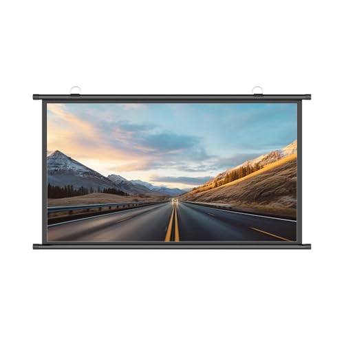 Pantalla proyector manual 72 pulgadas 16:9 negro