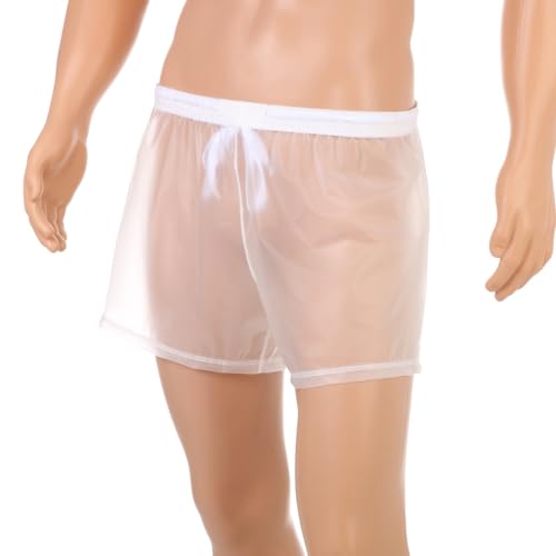 TiaoBug Mens Layer PVC Quick-Dry Swim Trunks Loose Boxer Briefs Surfing Boxer Shorts Underpants4