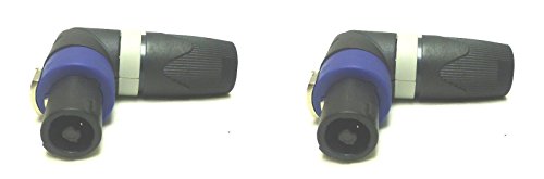 Adaptador Conector SpeakON NL4 Macho 2 Pzas Ángulo Recto miniatura 2