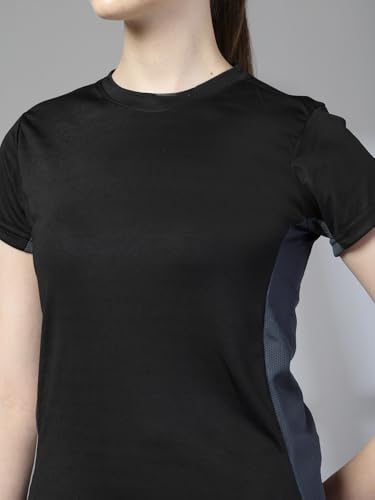Image of CHKOKKO Gym Tshirt for Women Workout Dry Fit t Shirt Sports Tshirt Lightweight Round Neck Breathable Half Sleeve Activewear Mesh Running Yoga Tops for Woman