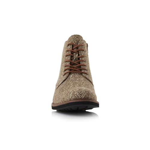 Image of Polar Fox Men's Ankle Dress Boots | Lace-up Casual Fashion Boot Collection | Cap Toe & Plain Toe Styles |