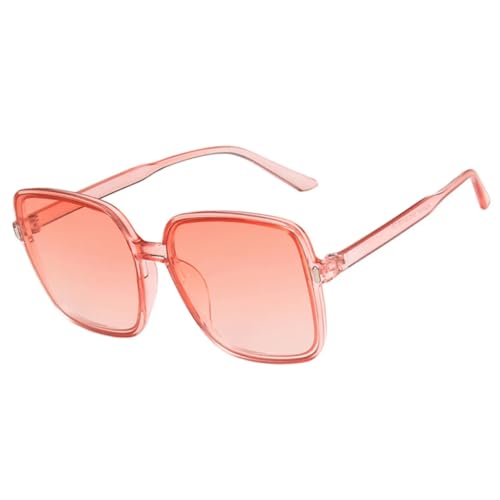 Lunettes de soleil surdimensionnées pour femmes style rétro chic rose