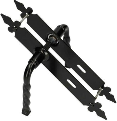 KOTARBAU Poignée de porte 72 mm BB - Poignée de porte - Garniture de porte - Garniture de porte décorative - Noir - Universel - Pour l'intérieur et...