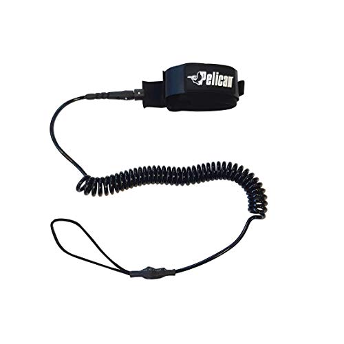 Pelican SUP Leash - Secure Coil System - Strong, Durable and Comfortable - 1 Stainless Steel Swivel Connector - 10 ft - image 1