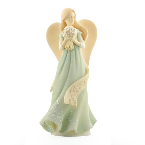 Enesco Foundations Irish Angel Figurine, 7.68-Inch