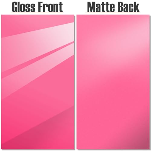 Image of 2pcs Pastel Cell Cast Acrylic Sheets Raspberry Pink 1 /8inch (3mm) 11.75x11.75 300x300mm Glossy Matte Laserable Plexiglass Sheets Plasitc Board for Laser Cutting Engraving DIY Project Craft Sign