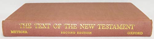 The Text of the New Testament: Its Transmission... 0195003918 Book Cover
