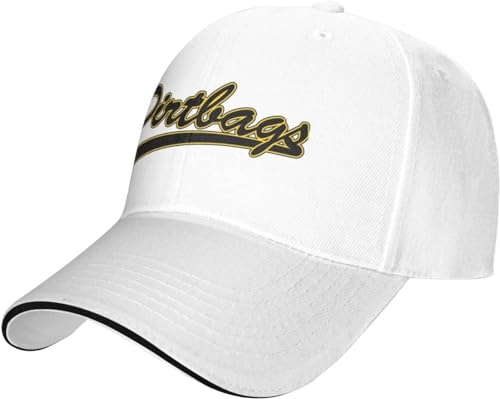 WANBAOEBKE COKYIS Long Beach State Dirtbags Sandwich Cap Unisex Classic Baseball Capunisex Adjustable Casquette Dad Hat White