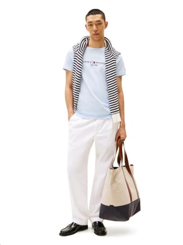 Tommy Hilfiger Men's Embroidered Logo Tee, Breezy Blue X-Large - image 3