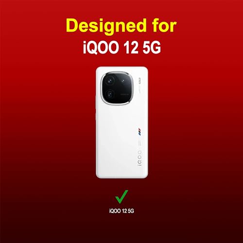 Image of Zapcase Back Case Cover for iQOO 12 5G | Compatible for iQOO 12 5G Back Cover | Liquid Silicon Magic Case with Camera Protection | Red
