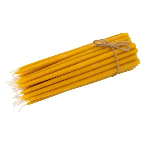 Bougies Hanukah anti-goutte en pure cire d'abeille pour Menorah