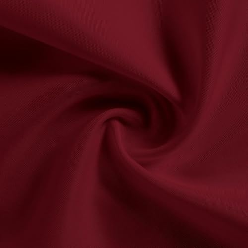 Image of Kitchen Napkin 100% Cotton Maroon - Pack of 12 (15 inchx15 inch Inches) Dinner Napkins with Hemmed Edges,Cloth Napkins for Wedding,Parties,Hotels