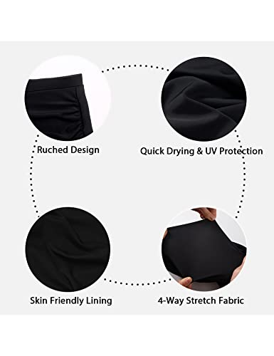 Bonneuitbebe Womens Swimsuit Bottoms Tummy Control Swim Bottoms Full Coverage Bathing Suit Shorts Tankini Briefs