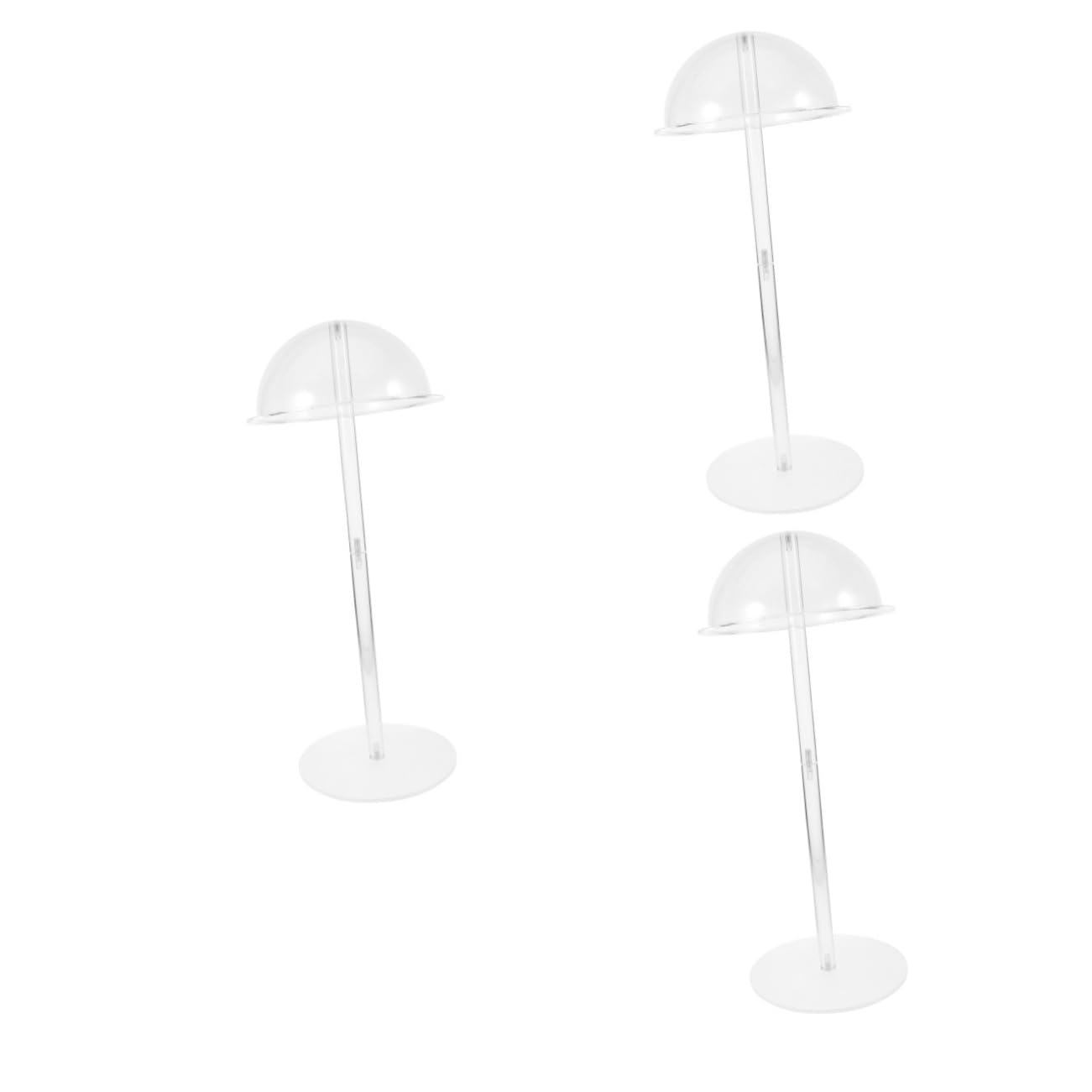 Amosfun 3 Pz Appendiabiti Trasparente Espositore Per Cappellini Gancio Per Cuffie Da Tavolo Portacappelli Trasparente Supporto Per Caschi Supporti Per Cappelli Trasparenti Acrilico