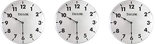Taylor Precision Products Patio Clock (18-Inch) (Pack of 3)