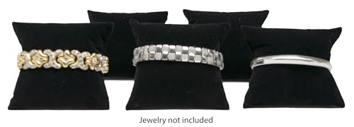 Novel Box Company, Ltd. Novel Box Black Velvet Jewelry Display Watch Pillow 5 Pack thumb #1