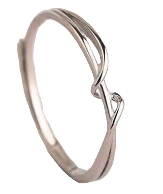 Elegant Twisted Infinity Sterling Ring for Women, Delicate, Timeless Design, Symbol of Love, Graceful, Everyday Wear Jewelry-image-5