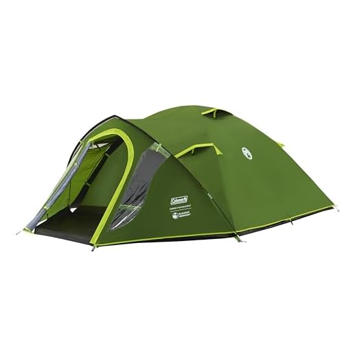 Coleman Darwin 3 Zelt, kompaktes 3 Mann Kuppelzelt, leichtes 3-Personen Camping- und Wanderzelt, 100% wasserdicht, eingenähte Bodenplane, kompaktes und leichtes Iglu-Trekkingzelt, schneller Aufbau