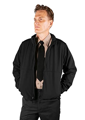 RYNO GEAR Men's Soft Shell Jacket Windproof Water-Resistant SoftShell Jacket Fleece Lineed All Season Jacket, Full Zip Up