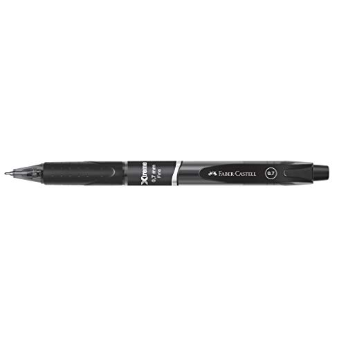 Caneta Esferográfica Xtreme 0.7 12 Unidades, Faber-Castell, Preto