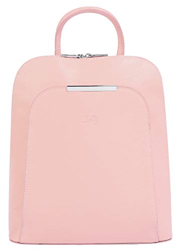 Cluty Rucksack Echt Leder Damen Made in Italy | Citybag für Shoppingtouren | minimalistischer Daypack 020010