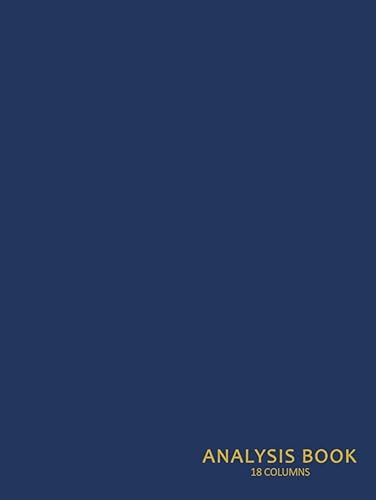 Analysis Book: 18 Cash Columns Analysis Book, 96 Pages, A4 Size | Book Keeping Analysis Paper Pads - 18 Column Cash Book | Accounts Book for ... Home Office Use - Blue Hardback/Hardcover