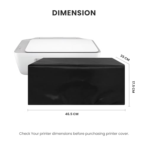 Image of Alifiya Dust Proof Washable Printer Cover for HP DeskJet 2332 / 2776 / 2729 / 2338 All-in-One Inkjet Colour Printer - Black