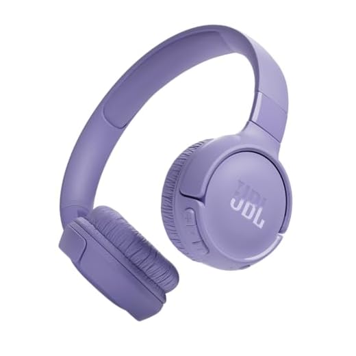 JBL Tune 520BT - Wireless On-Ear Headphones, Up to 57H Battery Life and Speed Charge, Lightweight, Comfortable and Foldable Design, Hands-Free Calls with Voice Aware (Purple)