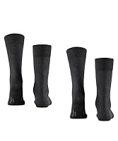 FALKE Happy 2-Pack Socken anthra.mel (3080), 47-50 – Ansicht 2