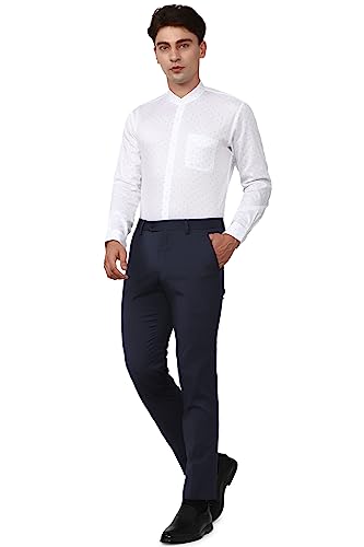 Image of Peter England Men Cotton Slim Fit Shirt