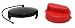 Valterra T1020-3VP Universal Drain Hose Bayonet Drip Cap Set - Red