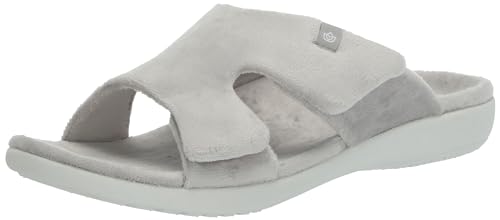 Spenco Women's Kholo Visa Slipper, Dove Grey, 8 Wide