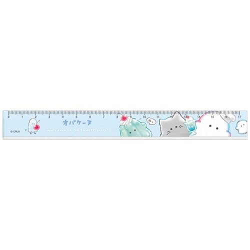 クラックス オバケーヌ スリム17cmじょうぎ ヨウコソ 定規 スケール コンパクト 186120